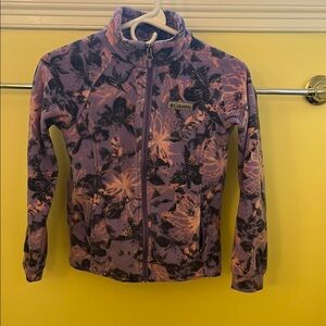 Columbia girl’s  Purple Floral Jacket size M
